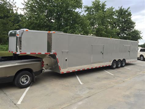 Our open car hauler <b>trailers</b> can transport light- to medium-sized vehicles that weigh up to 5,000 pounds, and are available in 7x15, 7x16, 7x18 and 7x20 configurations. . Gooseneck cargo trailer for sale